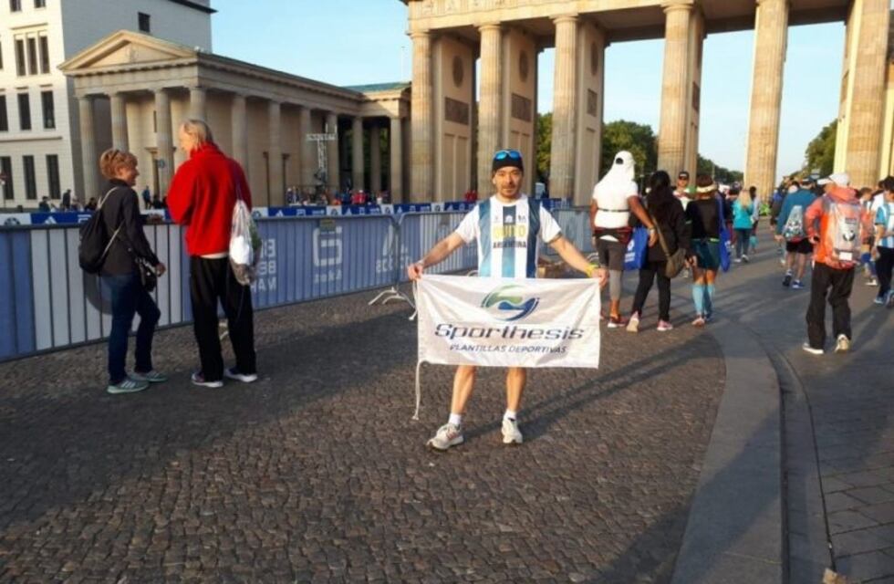 El fueguino Joaquín Torres participó en la Maratón de Berlín