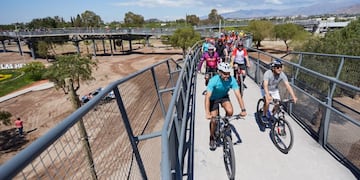 Quieren conectar el Gran Mendoza con una red de ciclovías. Foto: Gobierno de Mendoza.