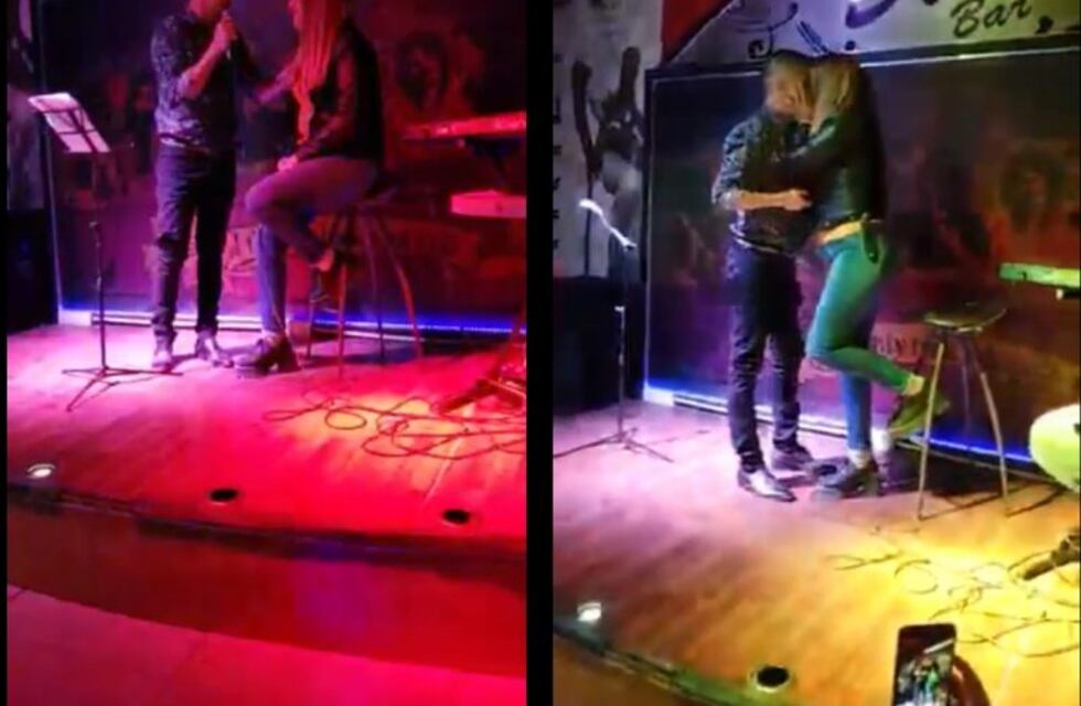 Sorprendió a su novia y le propuso casamiento en un pub ¿qué le contestó ella?