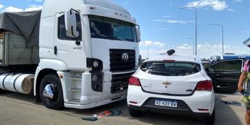 Accidente rotonda de Acceso a Federación