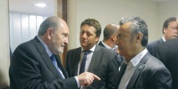 El gobernador de La Pampa y su par mendocino, Alfredo Cornejo\u002E