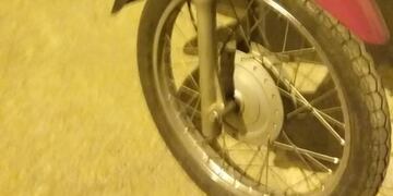 Motocicleta robada en Malagueño