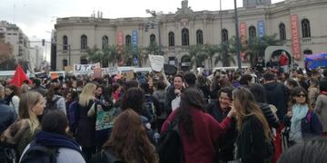 La masiva manifestación partió desde el Pabellón Argentina\u002E