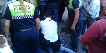 Violento asalto a una escribanía del microcentro tucumano\u002E (Policía de Tucumán)
