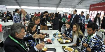 Macri en la Villa Olímpica