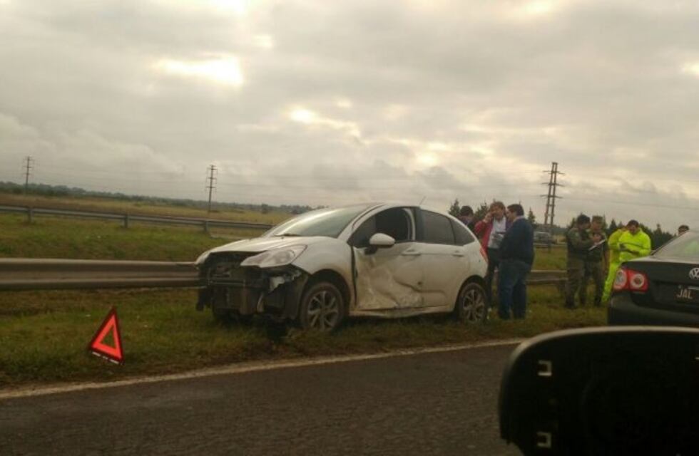 Violento accidente en la autopista Rosario-Córdoba