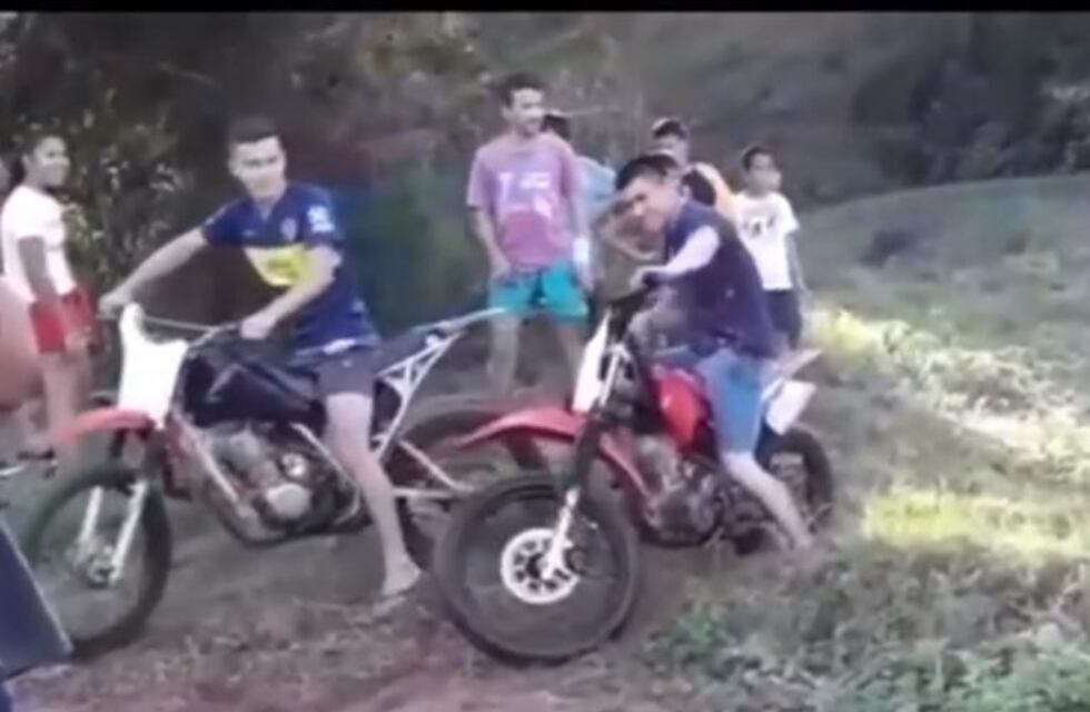 Un lesionado en una moto trilla clandestina en Villa Bonita