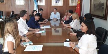 Funcionarios de la Municipalidad de Rafaela y Zhejiang International Studies University (ZISU) (Prensa Municipalidad de Rafaela)