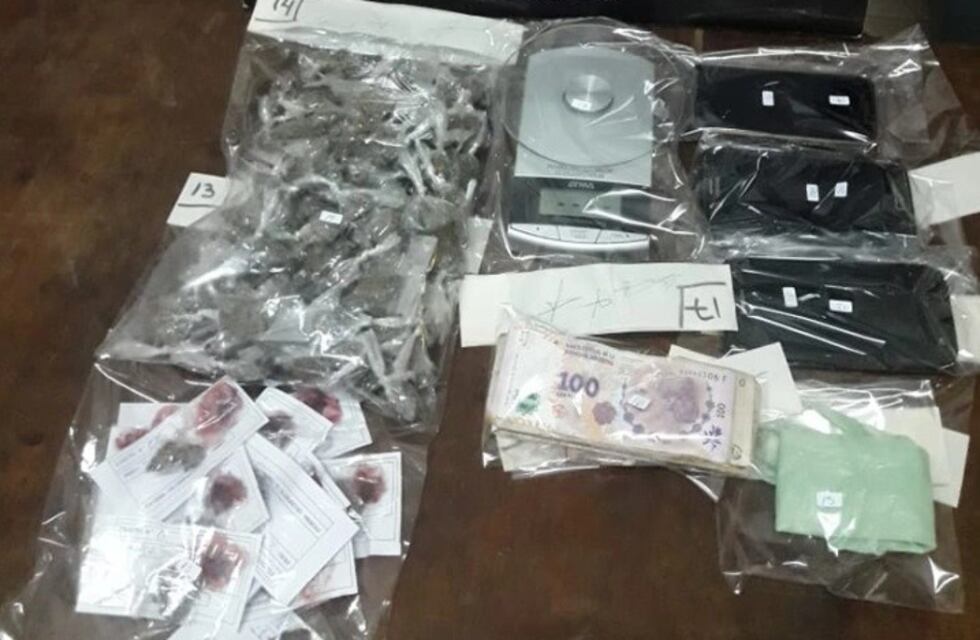 Un siniestro con un perro dio lugar al secuestro de armas y droga