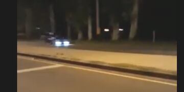 El auto circulaba a gran velocidad por la Ruta 5 en contramano\u002E