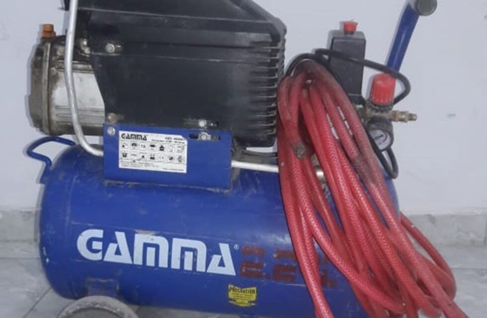 Robo un compresor, lo ofreció en el Facebook y terminó preso
