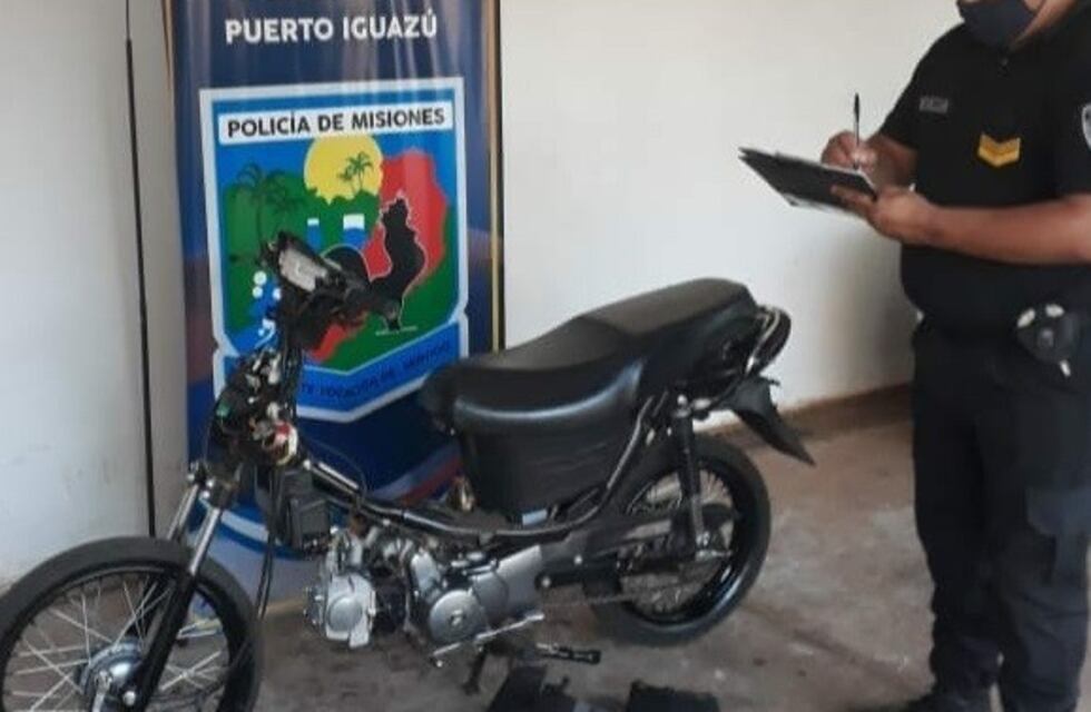 Nuevamente recuperaron una moto robada en un taller mecánico