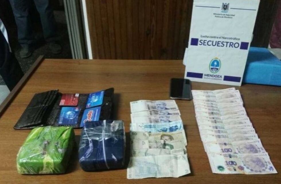 Una mujer fue detenida en San Rafael con un kilo de cocaína