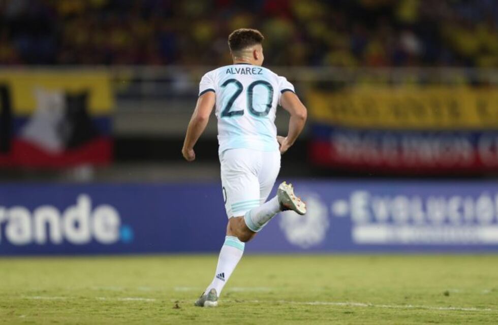 Julián Álvarez convirtió un gol en la victoria del seleccionado argentino
