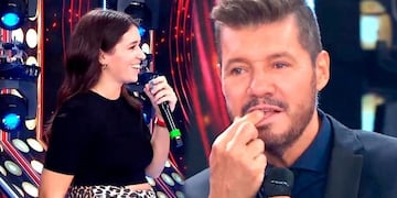 Leticia Siciliani se hizo la pícara con Marcelo Tinelli, y el conductor se quedó sin palabras