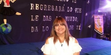 Silvana Sanduende - docente entrerriana\nCrédito: Facebook