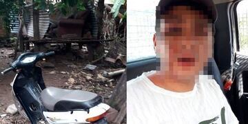 Ladrón de motos en Tartagal\u002E (El Tribuno)