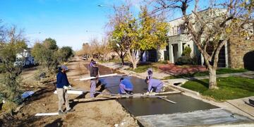 Obras de asfalto en San Rafael