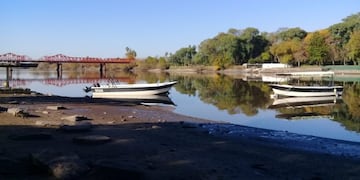 Bajante río Gualeguaychú - domingo 17 de mayo\u002E\nCrédito: Vía Gualeguaychú