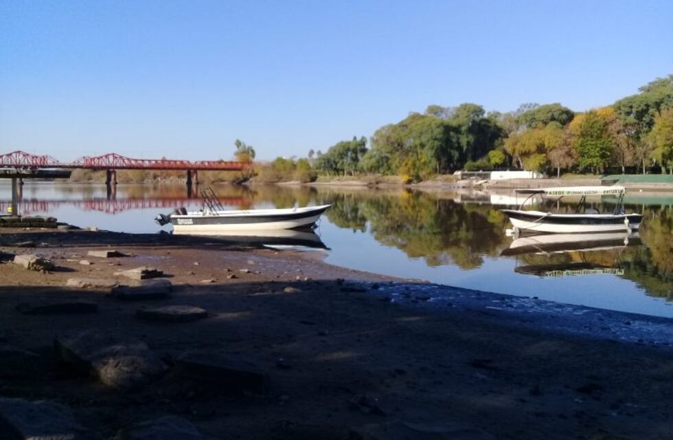 La bajante del río Gualeguaychú podría perjudicar la red de agua potable
