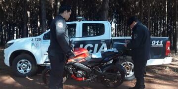Recuperaron una moto robada