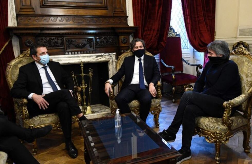 Alberto Fernández se reunió con Massa y Máximo Kirchner tras la sesión en Diputados que terminó en escándalo