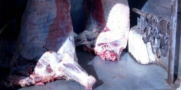 Secuestro de carne en Cruz del Eje\u002E