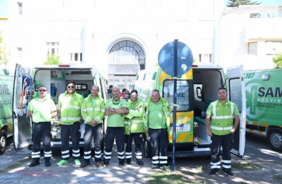 Llegaron las ambulancias de SAME
