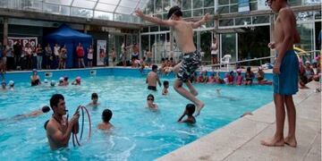 Natatorio del parque San Martín, en San Salvador de Jujuy