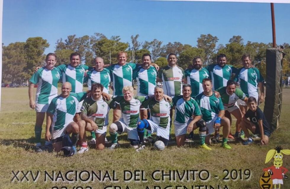 Los veteranos del Rugby de Arroyito participaron del Nine del Chivito