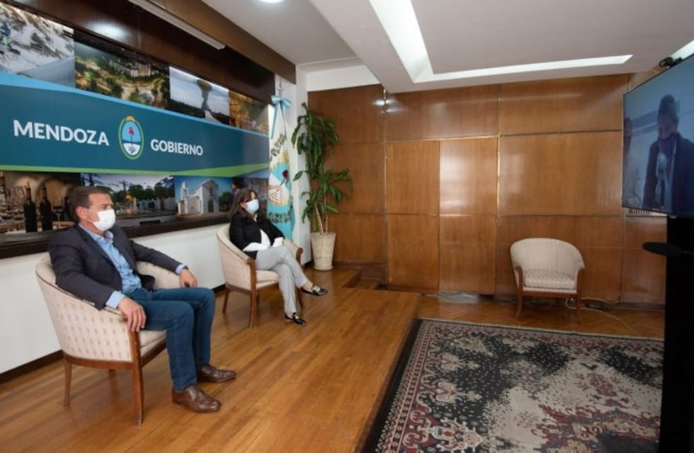 El Gobernador participó de la inauguración de OSEP en San Rafael por teleconferencia