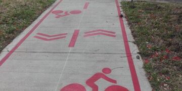 bicisendas en el casco histórico de Posadas\u002E