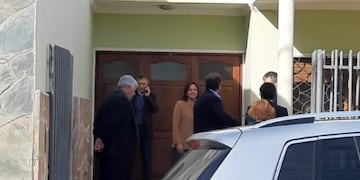 Visita de Macri a Mónica Rizzardo