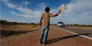 Son 22 los niños que salían a mendigar a la Ruta 20\u002E