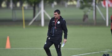 Osella en su primer entrenamiento\u002E