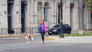 La ciudad se despertó con mucha humedad y baja temperatura.