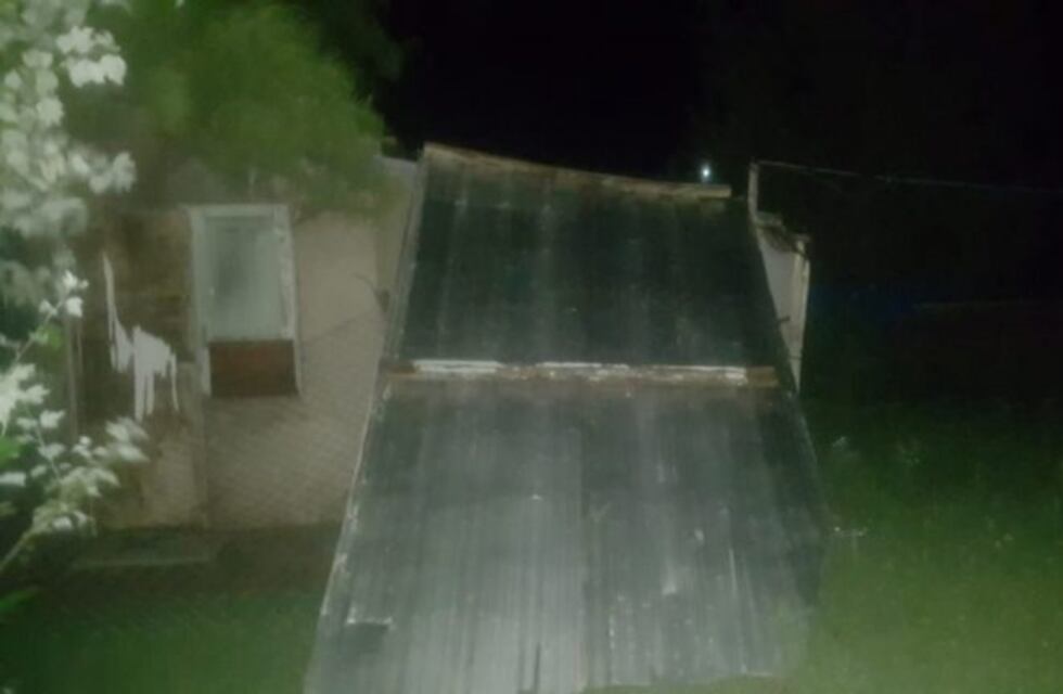 Granizo y fuertes ráfagas de viento afectaron a la localidad de San Jerónimo