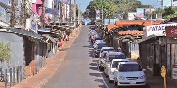 La cuarentena causó estragos en el comercio de esa ciudad paraguaya\u002E