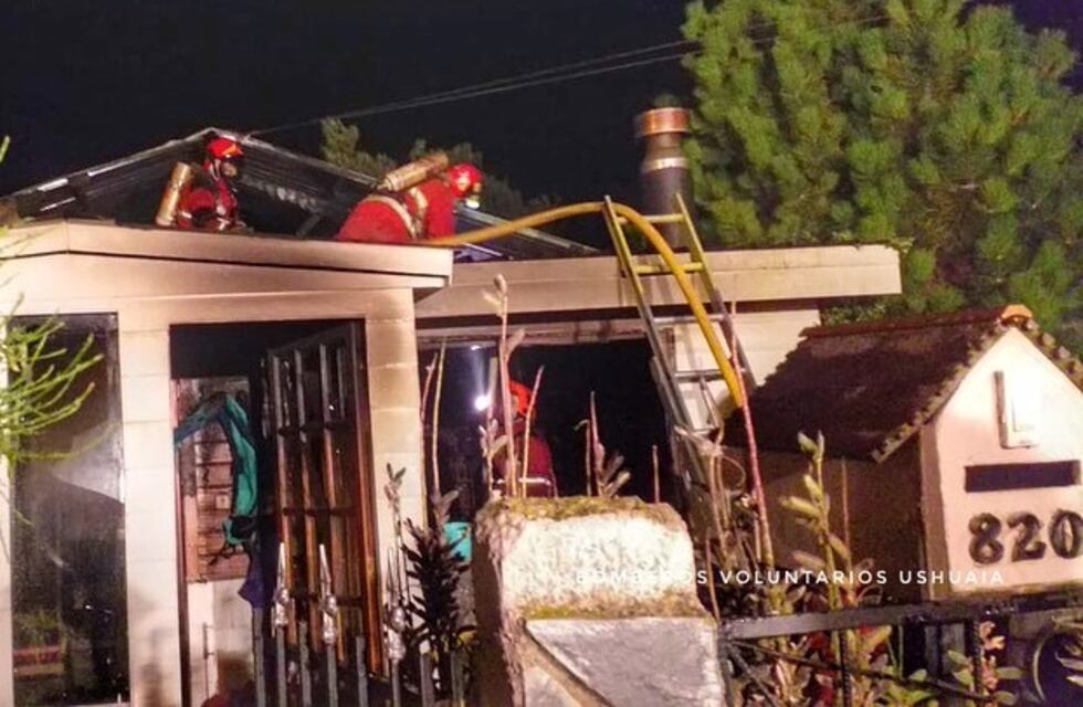 Se incendió una vivienda en Ushuaia