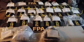 Secuestro de droga de la Fuerza Policial Antinarco.