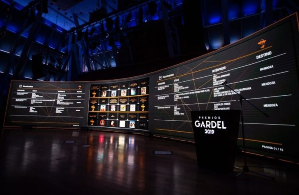 Los nominados a los Premios Gardel 2019