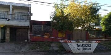 Así quedó el lubricentro luego del incendio\u002E