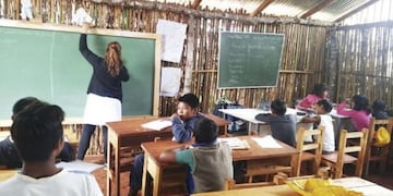 El sueño de la comunidad mbya guaraní Ita Poty Miry, apadrinado por Soledad Fandiño y Nicolás Villalba en el Bailando 2018\u002E (Foto: El Territorio)