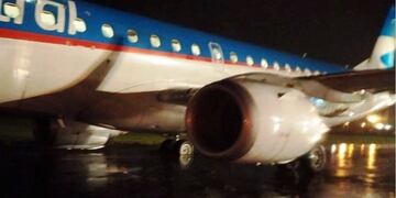 Se despistó un avión en Resistencia\u002E