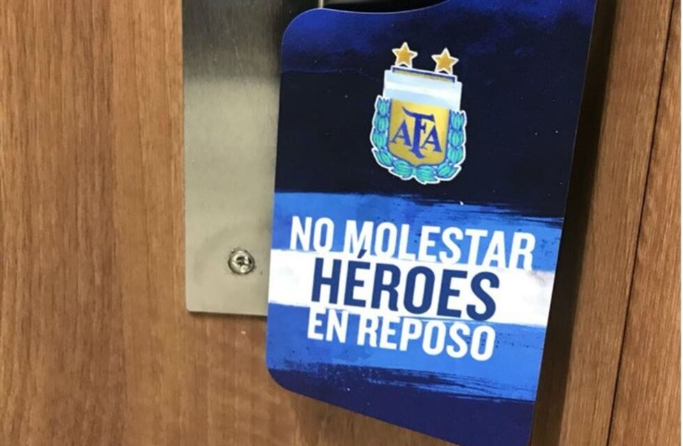 Las habitaciones de la selección argentina en Bronnitsy