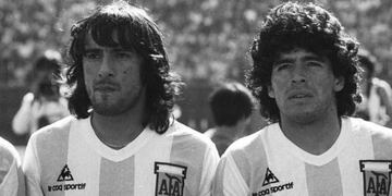 José Daniel Valencia y Diego Maradona