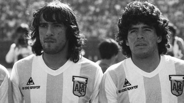 José Daniel Valencia y Diego Maradona