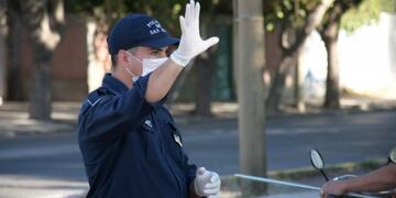 Por la cuarentena hubo mayor presencia policial en las calles sanjuaninas\u002E