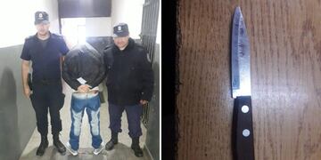 "Vengan que las corto": detuvieron a un hombre con un cuchillo en el centro