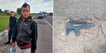 Detuvieron al "loco de la metralleta" en el camino del Buen Ayre